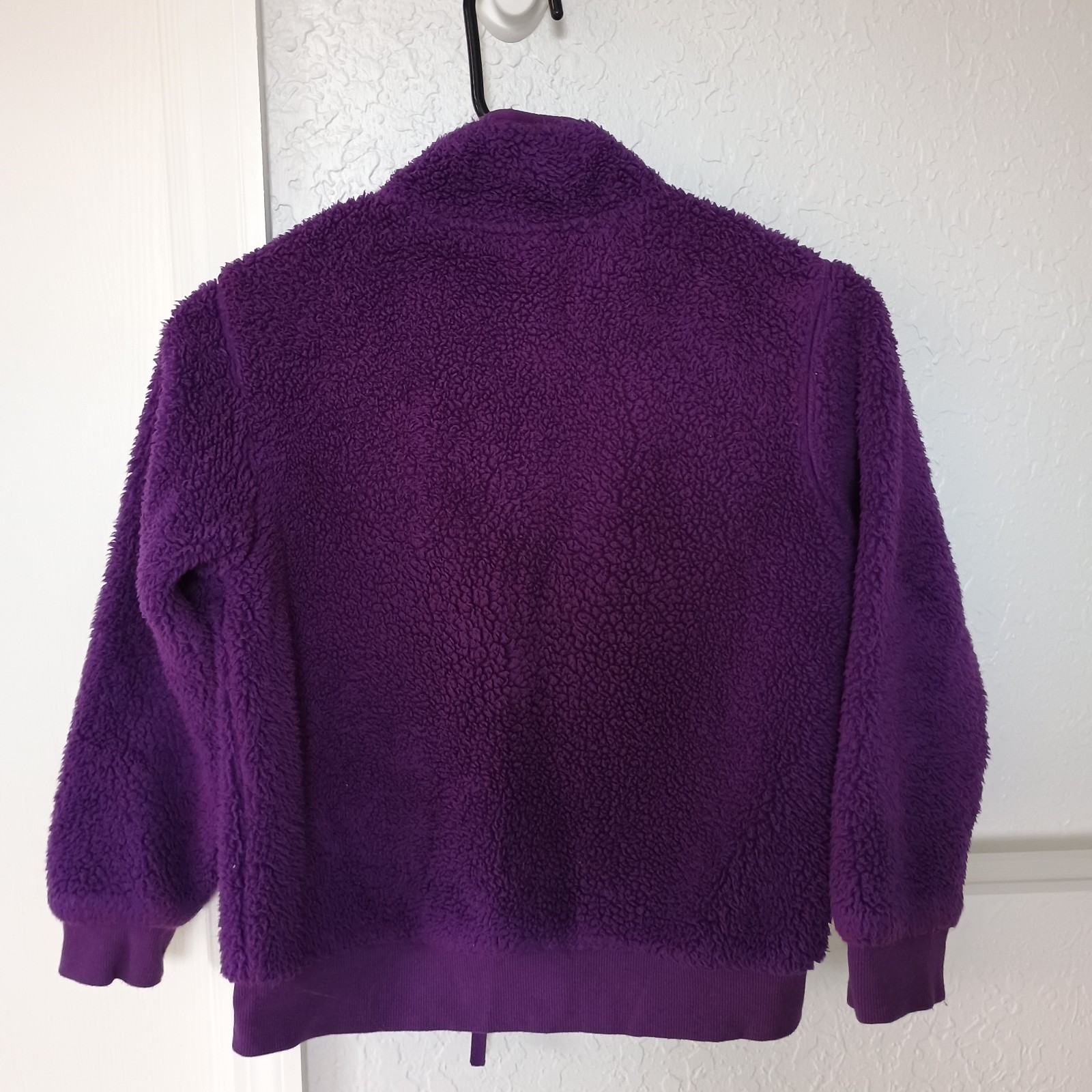 Reebok Fleece Full Zip Jacket Girls Size 7/8 Purple