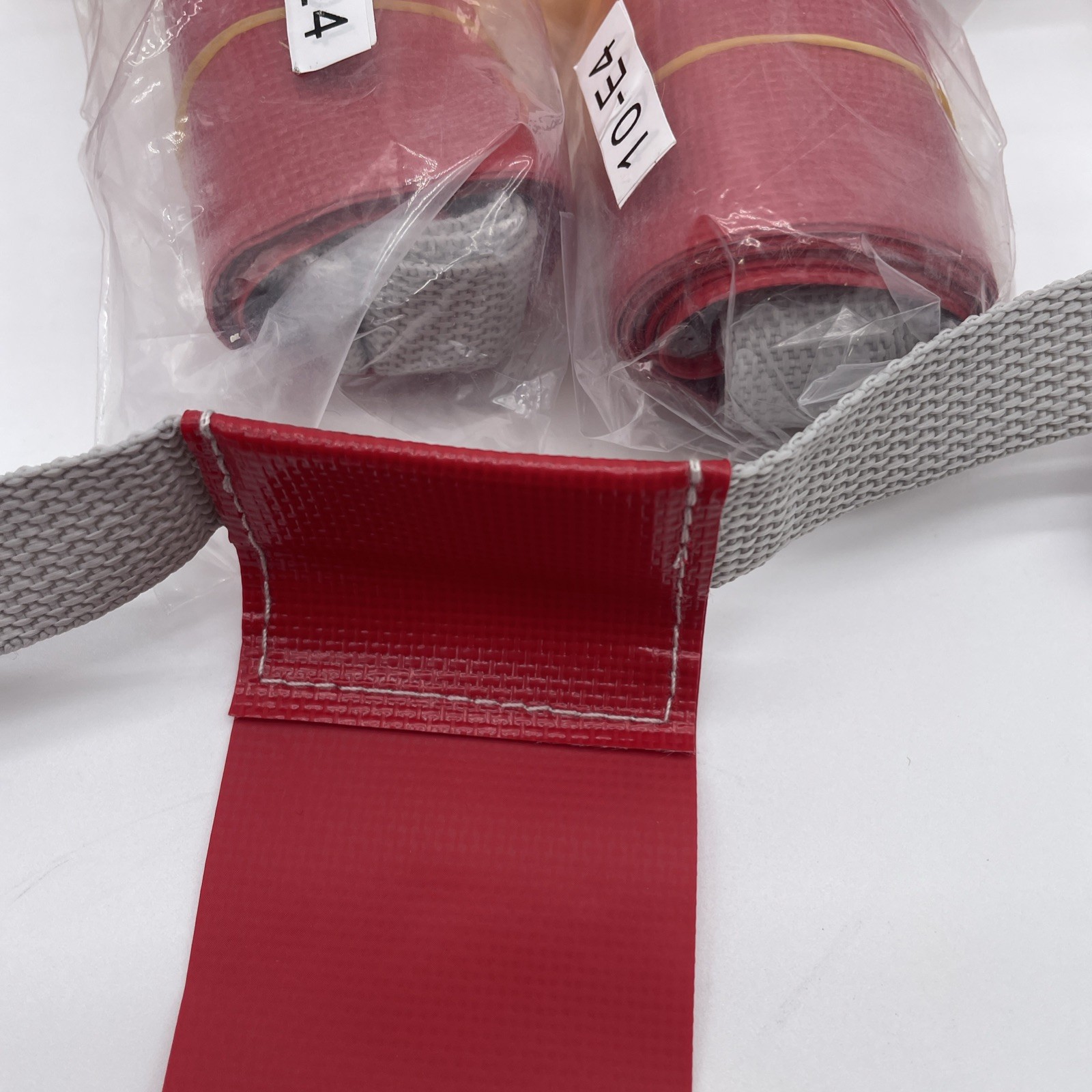 12 Pack Red Adjustable Flag Football Belt, Quick Release, 3 Flags