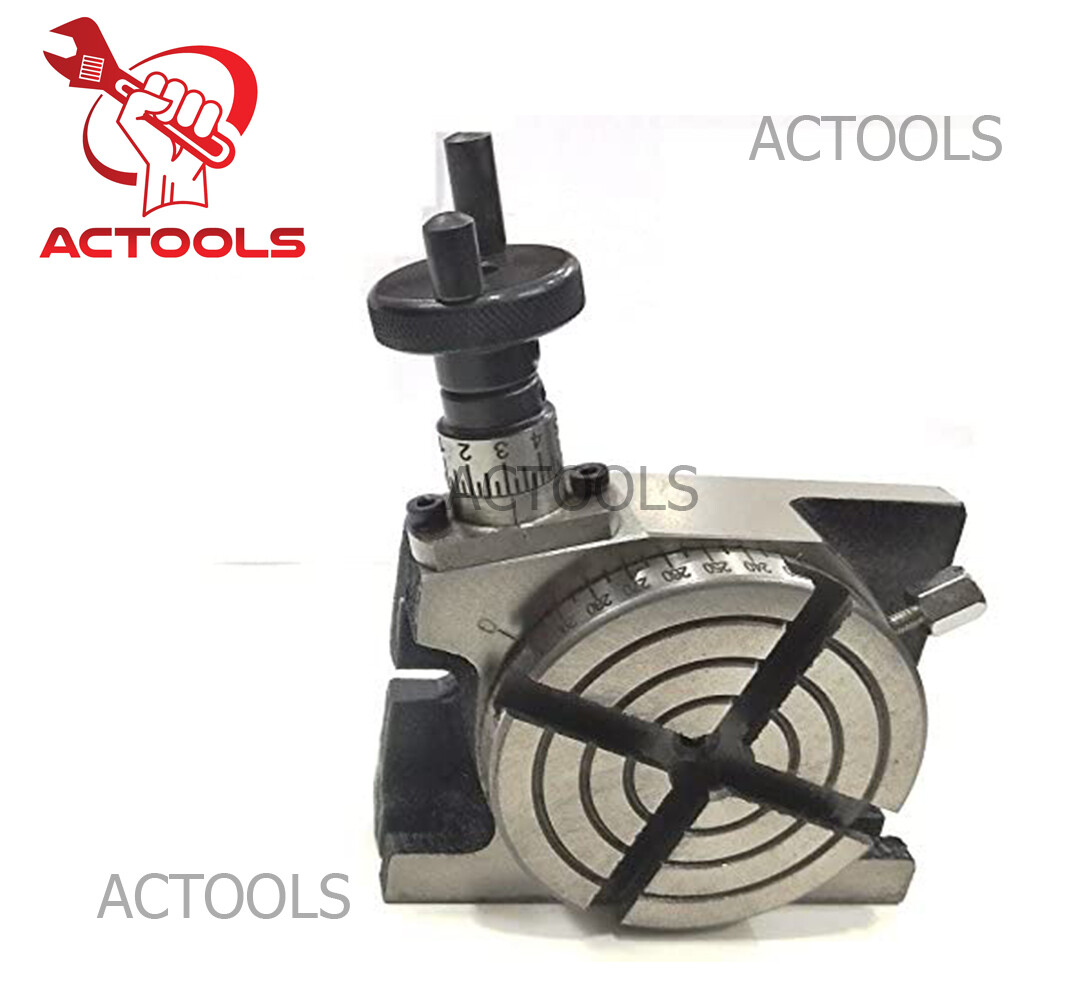 New Rotary Table 3" 80mm H And V With 4 Bolting Slot For Milling Metalworking