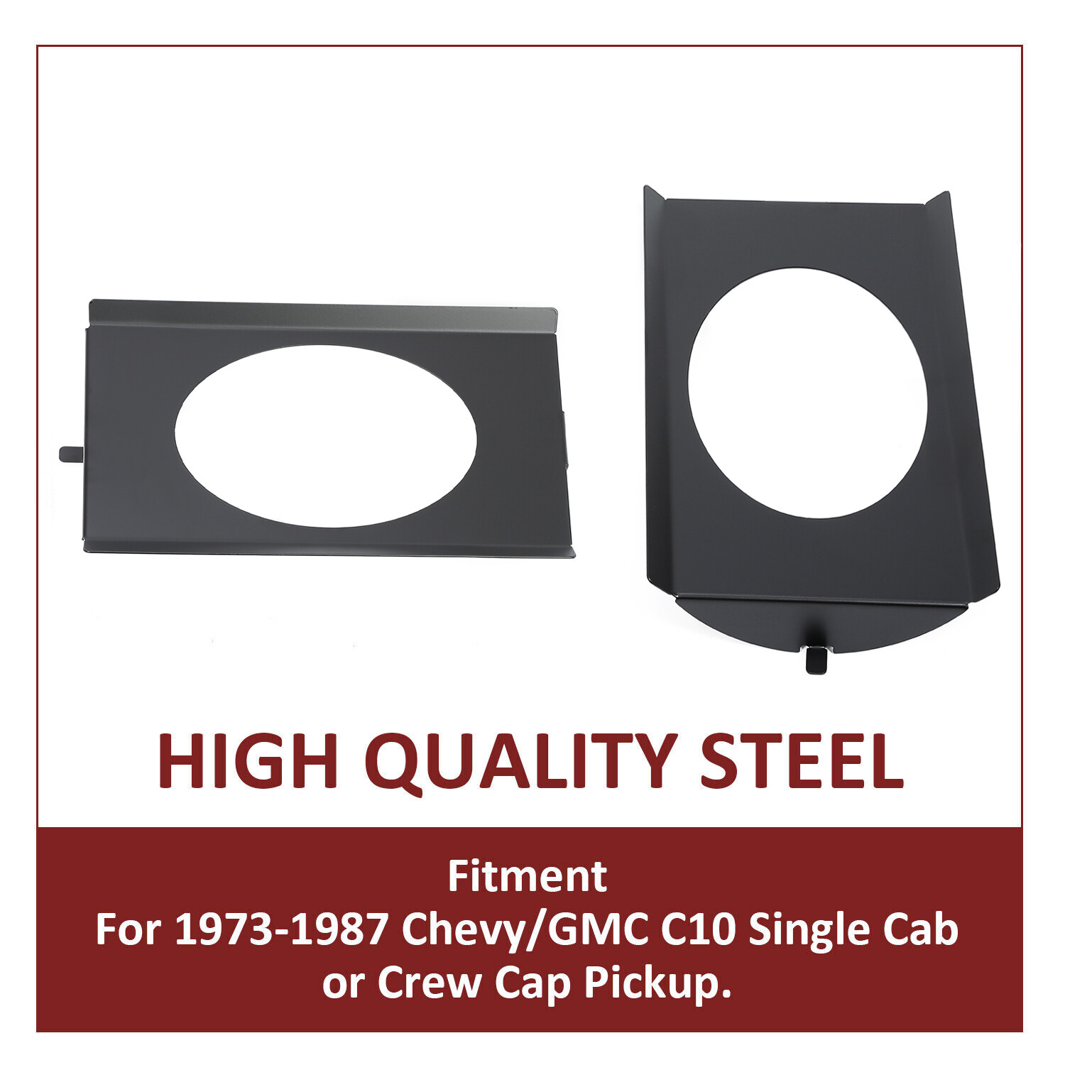 Behind Seat Cab Corner 6"×9" Speaker Mounting Brackets Pair FOR 73-87 Chevy C10