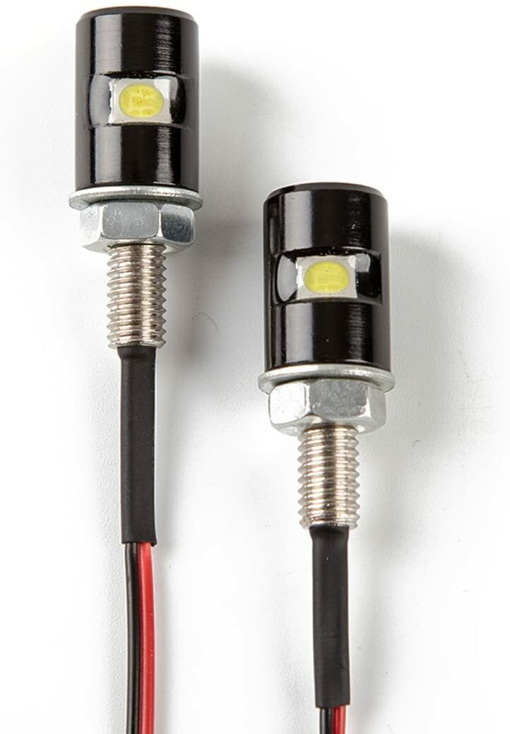 2x License Plate Light,Tag Screw Bolt Lamp,12V White LED Bulb for Car Motorcycle