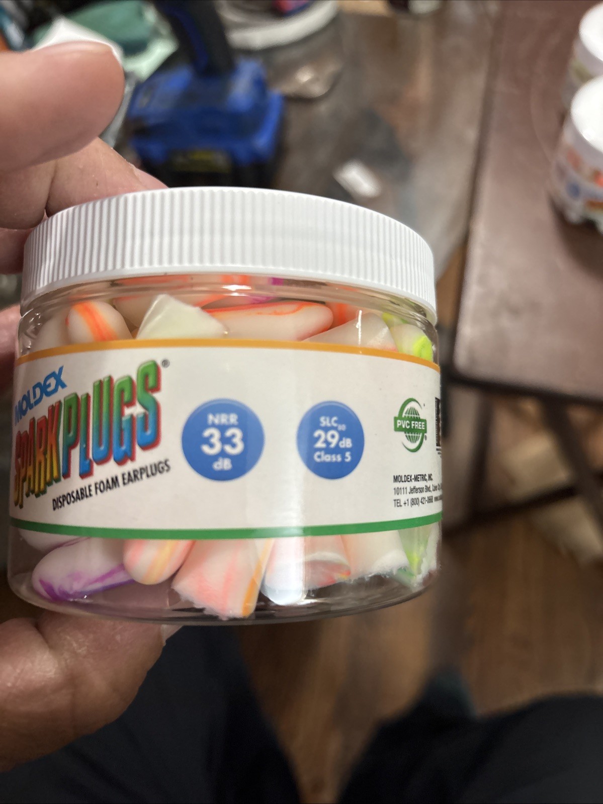 Lot Of (6) Moldex Sparkplugs Earplug Canister 6684 - 40 Pair Free Shipping