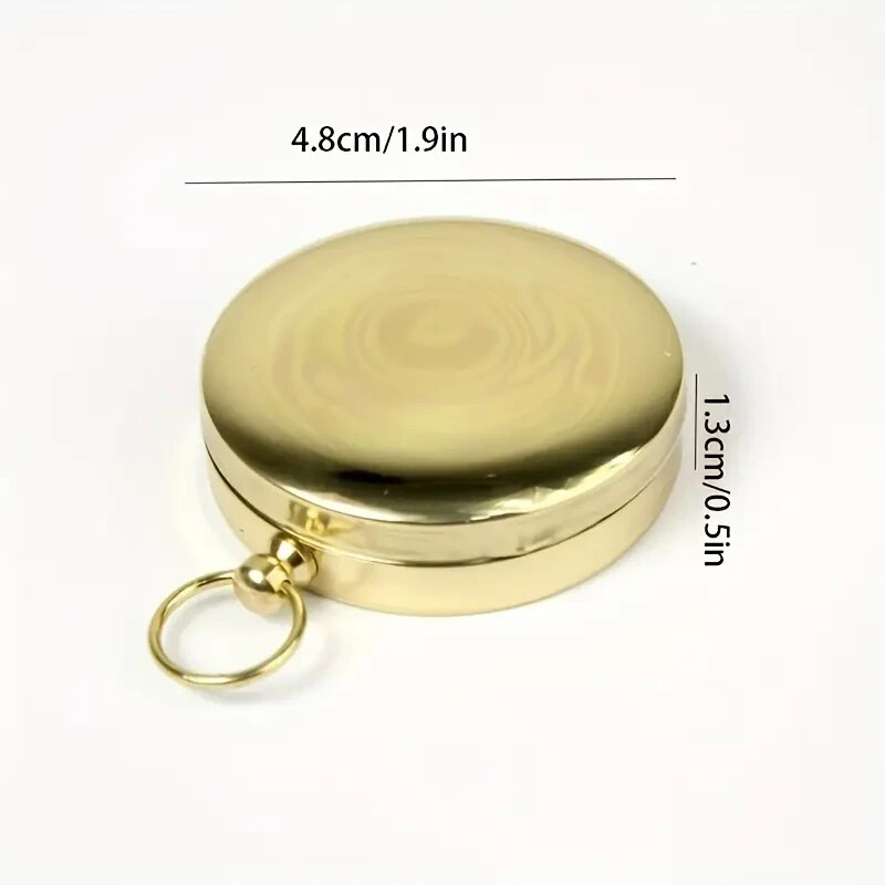 Waterproof Luminous Compass Camping Hiking Brass Compass Portable Compass