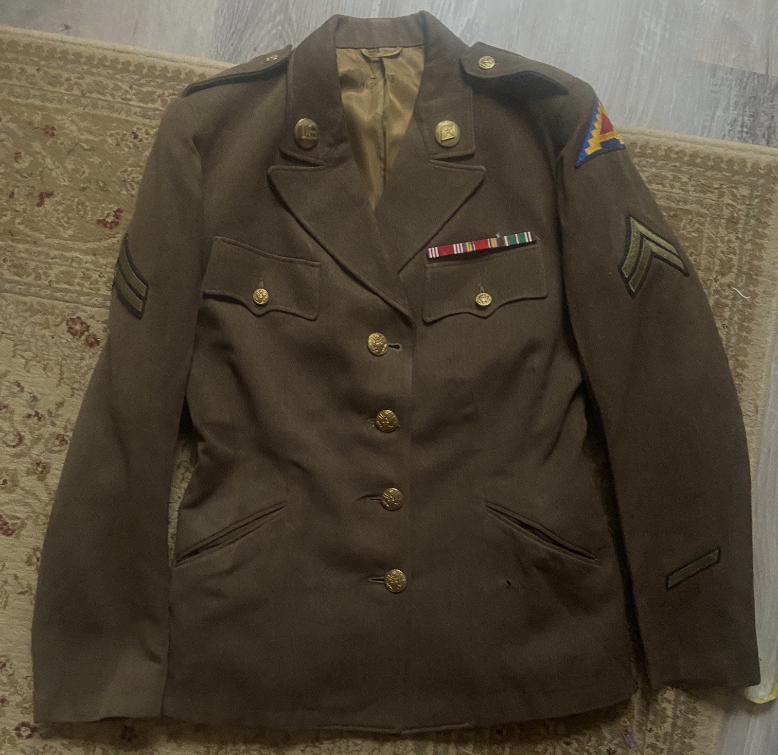 WWII WAC Uniform Jacket & Matching Skirt 7th Army Corporal