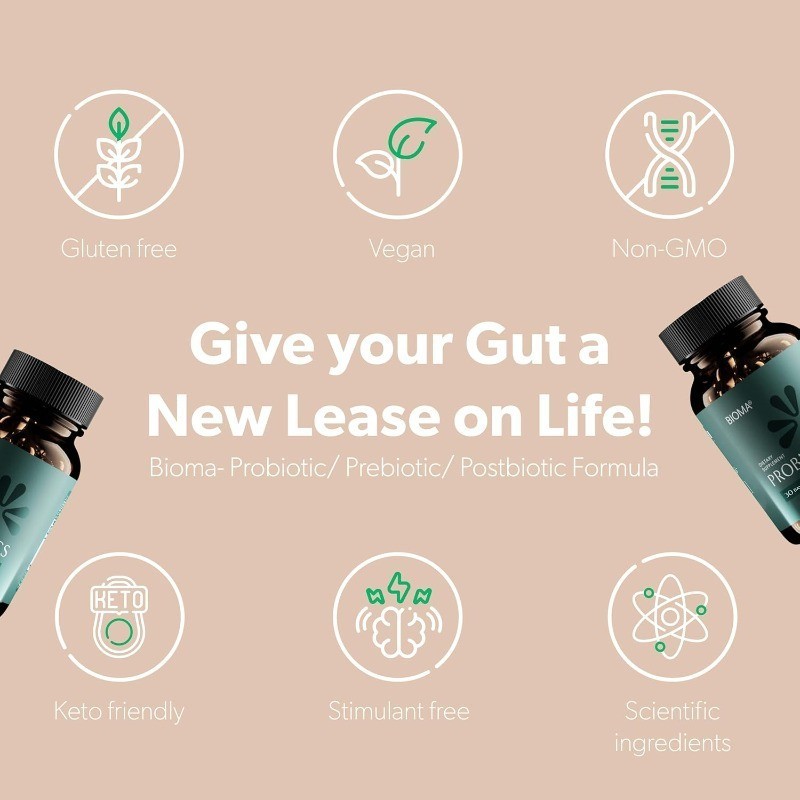 BIOMA Probiotics - Digestive Health Probiotic - Gut Support for Men & Women