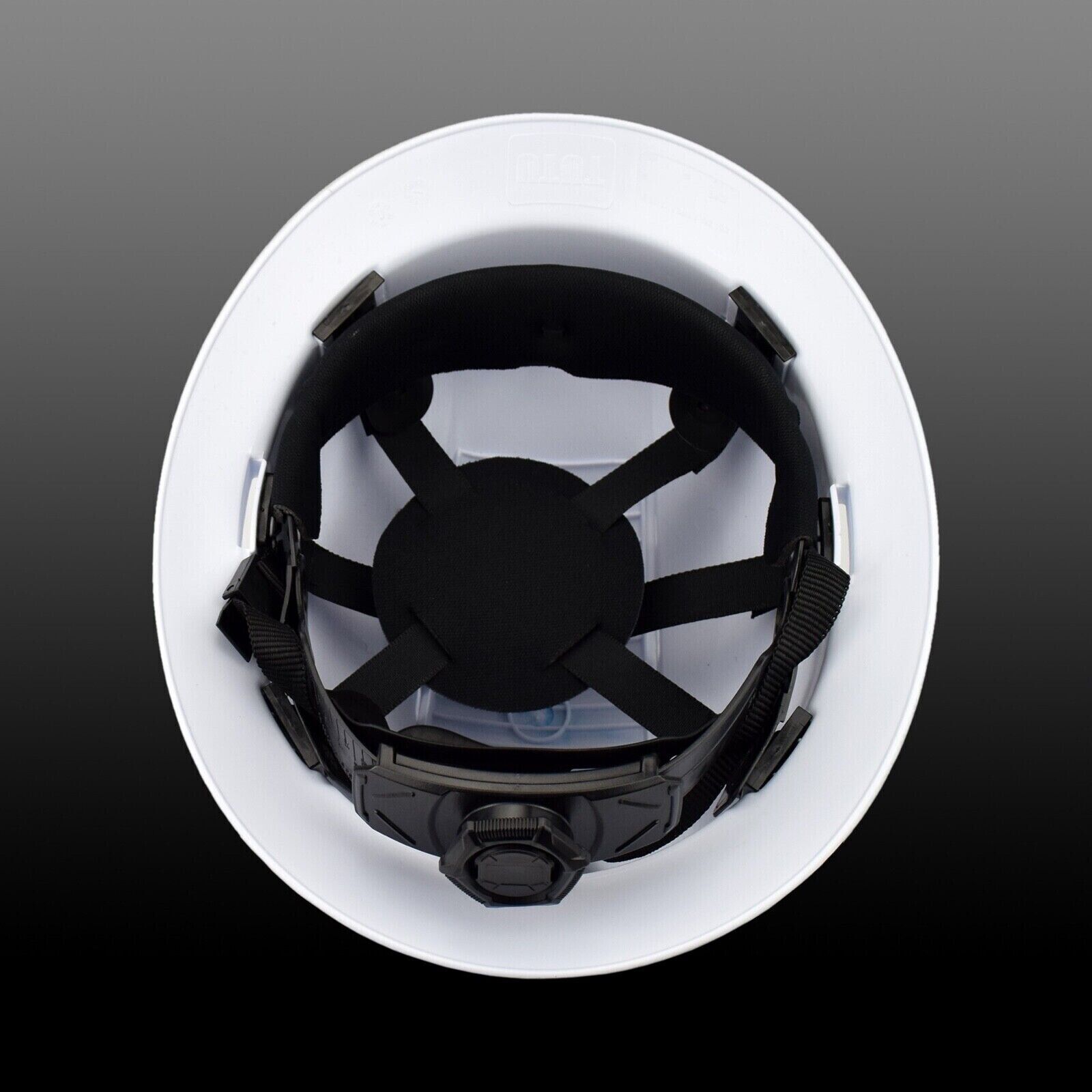 Crew Full Brim Hard Hat with Fas-trac Suspension With Cooling Vents