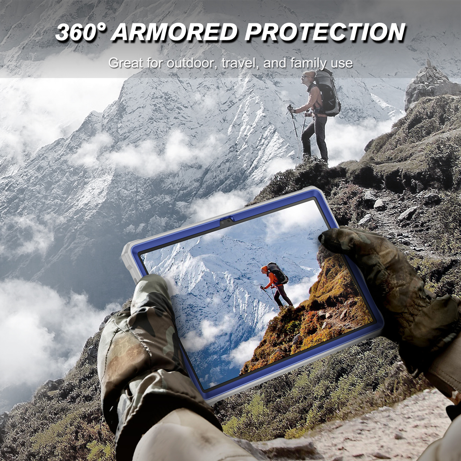 Shockproof Case for Samsung Galaxy Tab A9 Plus 11 Inch 2023 Rugged Cover Stand