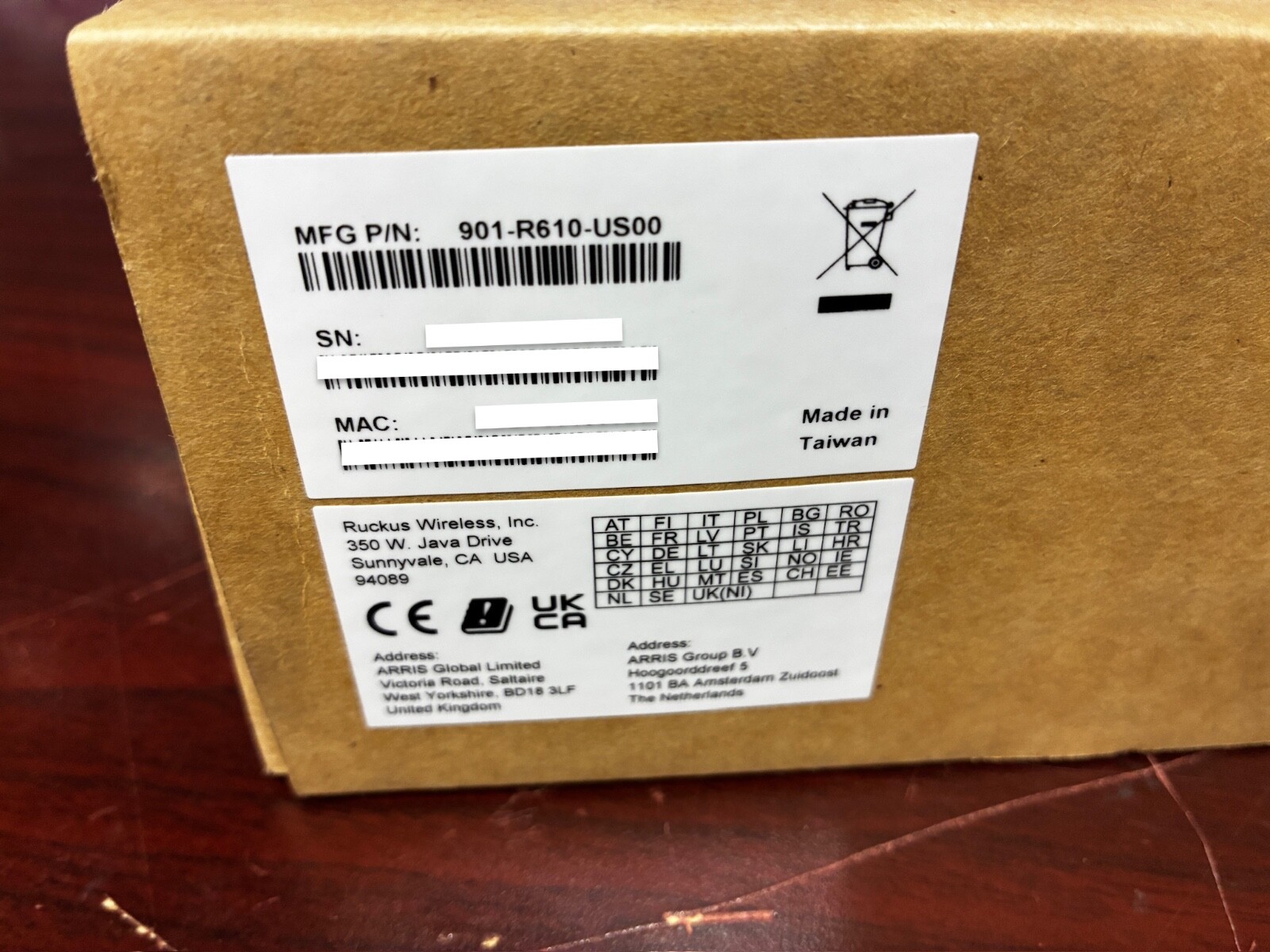 NEW Ruckus ZoneFlex R610 Access point 901-R610-US00