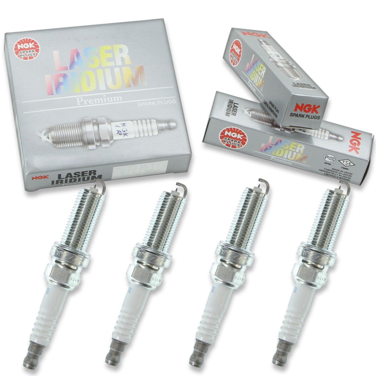 4 pc NGK Laser Iridium Spark Plugs for 2012-2020 Mazda 3 2.0L 2.5L L4 nj