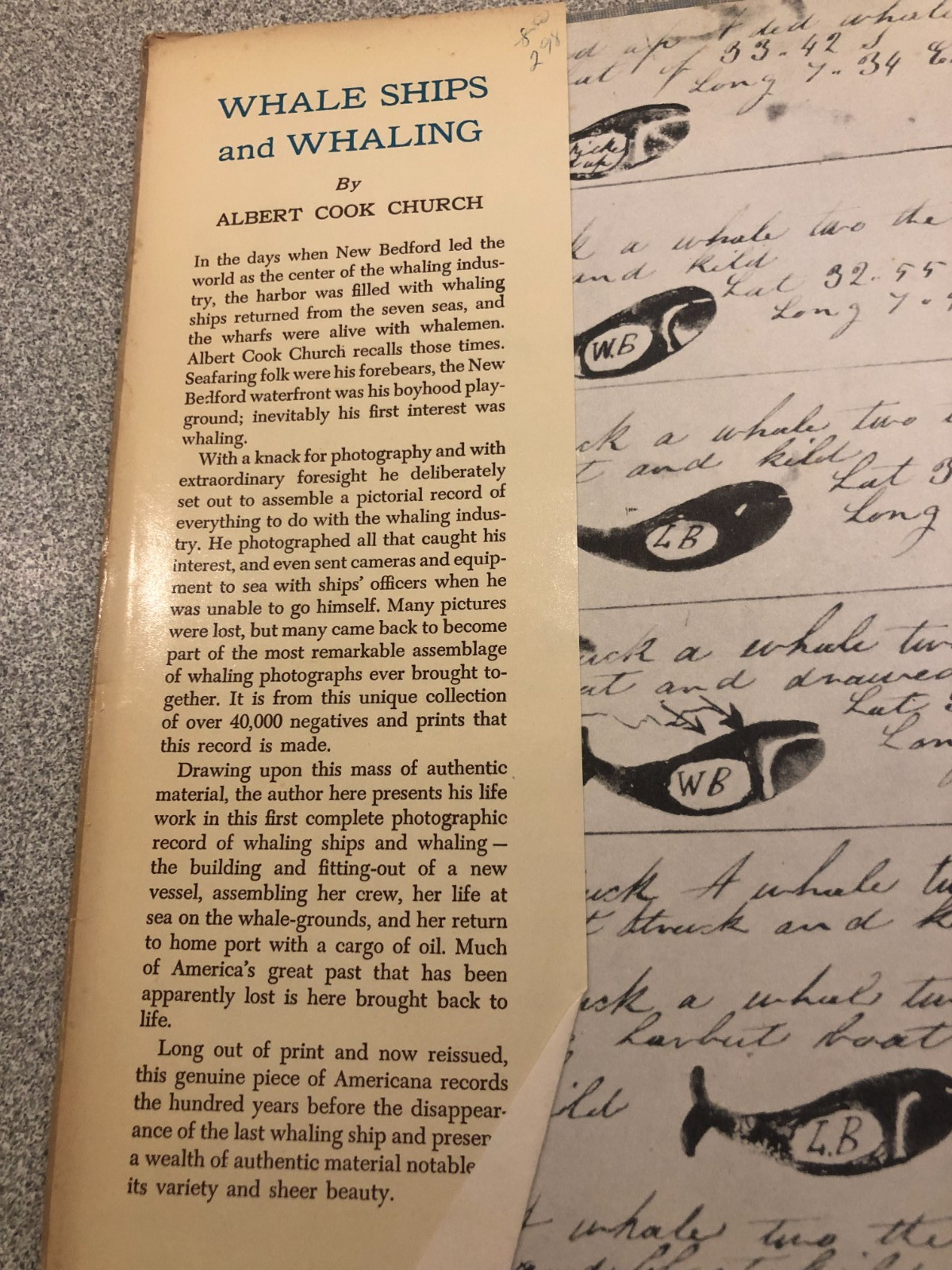 Vintage Whale Ships And Whaling By Albert Cook Church 1st EDITION! Original 1938