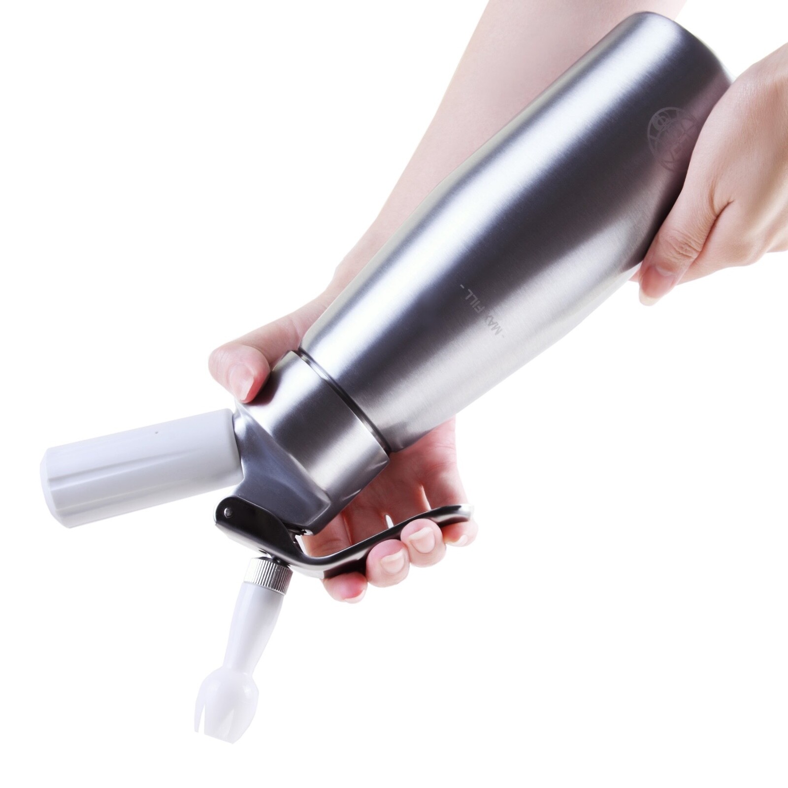 Whip Cream Maker Whipper Dispenser 1 pint (.5L) 500ml Metal ALL Aluminum PRO
