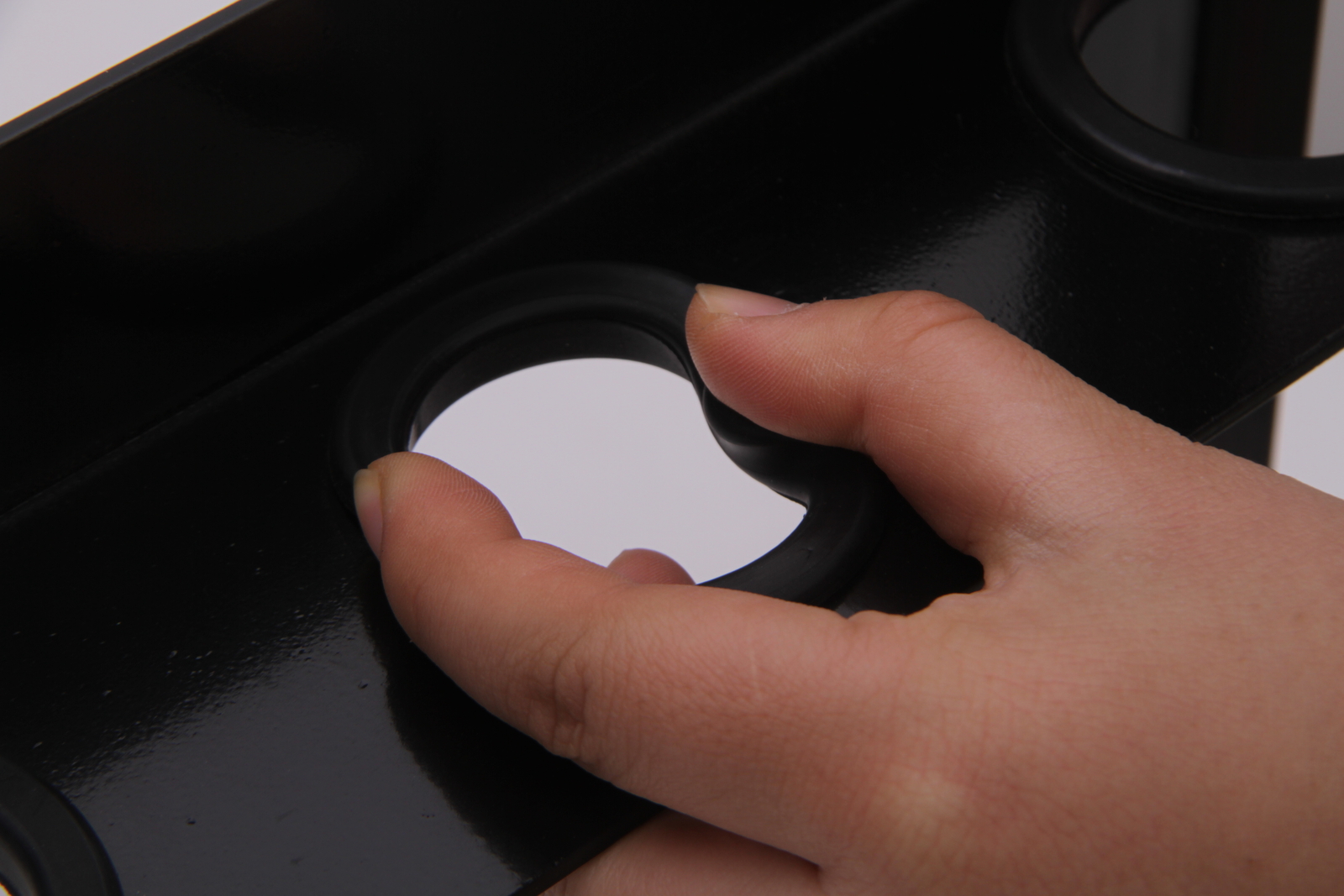 6 - Hole Trailer Shovel Holder – Fits Rakes, Pickaxes and Straight-Handle Tools