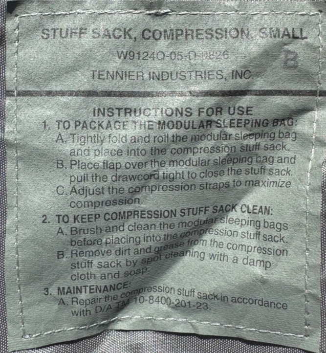 US Army Military 5-Piece Modular Sleep System MSS ACU Sleeping Bag Bivy