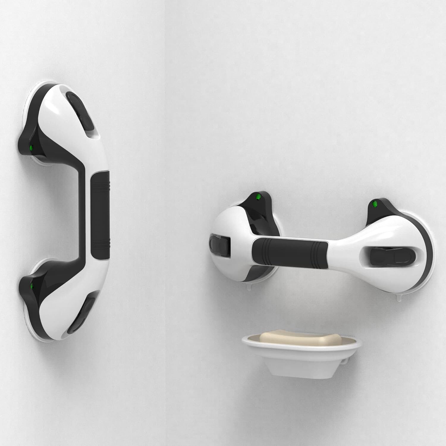 17in Suction Shower Grab Bar with Indicators, Balance Assist Steady Handle