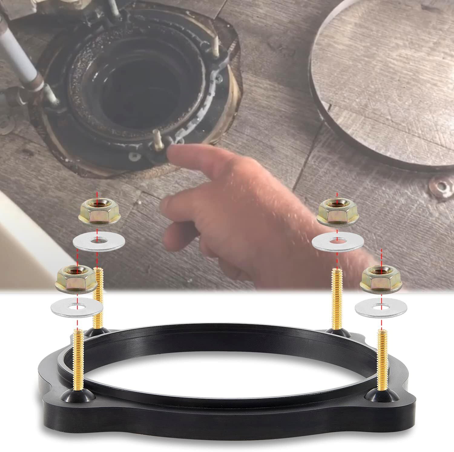 For Dometic/Sealand 385310063 Toilets Floor Flange Seal & Mounting Kit 2010 2011