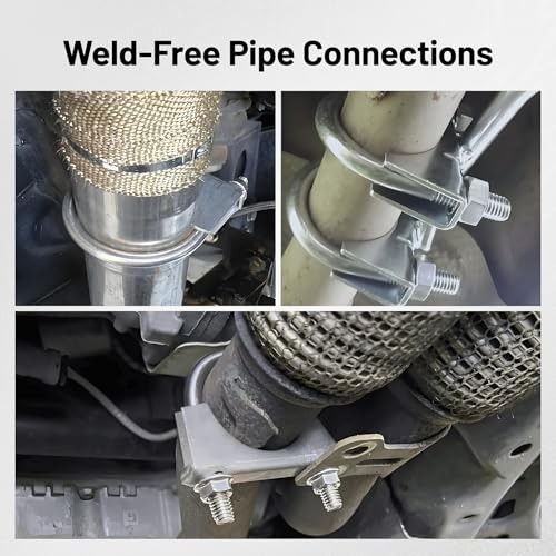 Heavy Duty U Bolt Exhaust Clamp 1/Inch Stainless Steel U Muffler 2.5" 2