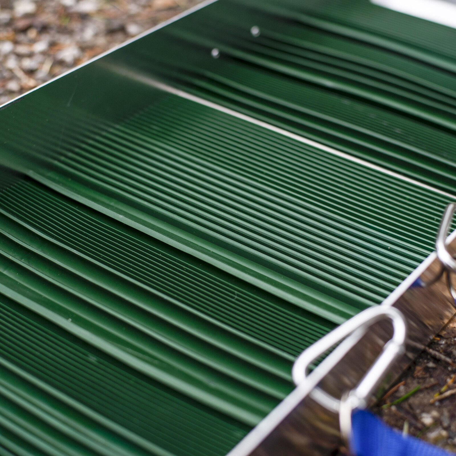 ASR Outdoor Aluminum Sluice Box with Rubber Sluice Box Matting for Gold