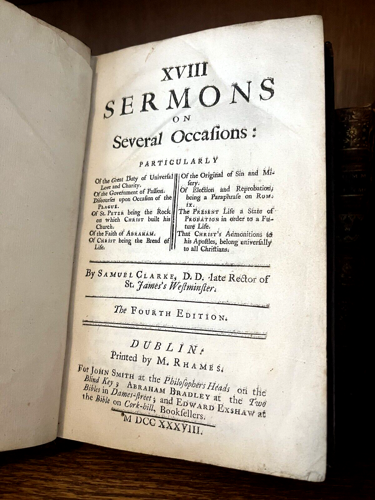 ENGLISH OLD BOOK FROM 1700s - Rare Historical Collectible Text from 18th Century