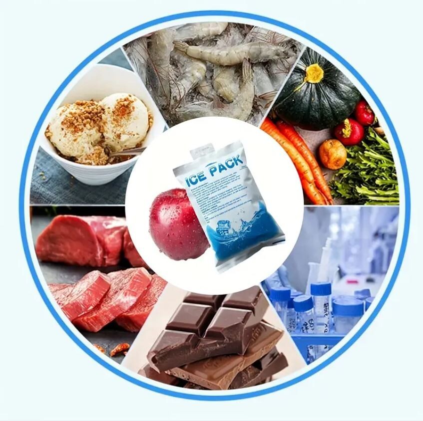5/10/25 Pcs Reusable Ice Packs for Coolers Lunchbags Shipping Storage Cold Food
