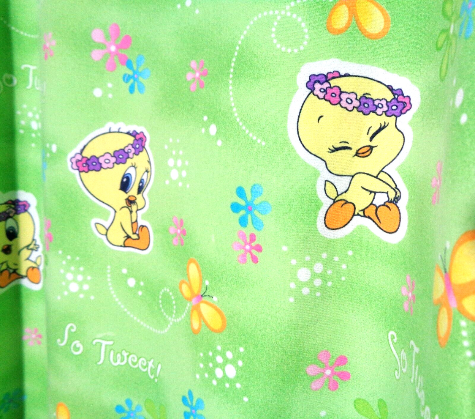 Looney Tunes/Tweety Bird Lab Coat, Snap Closure, Poly/Cotton, Women's Small
