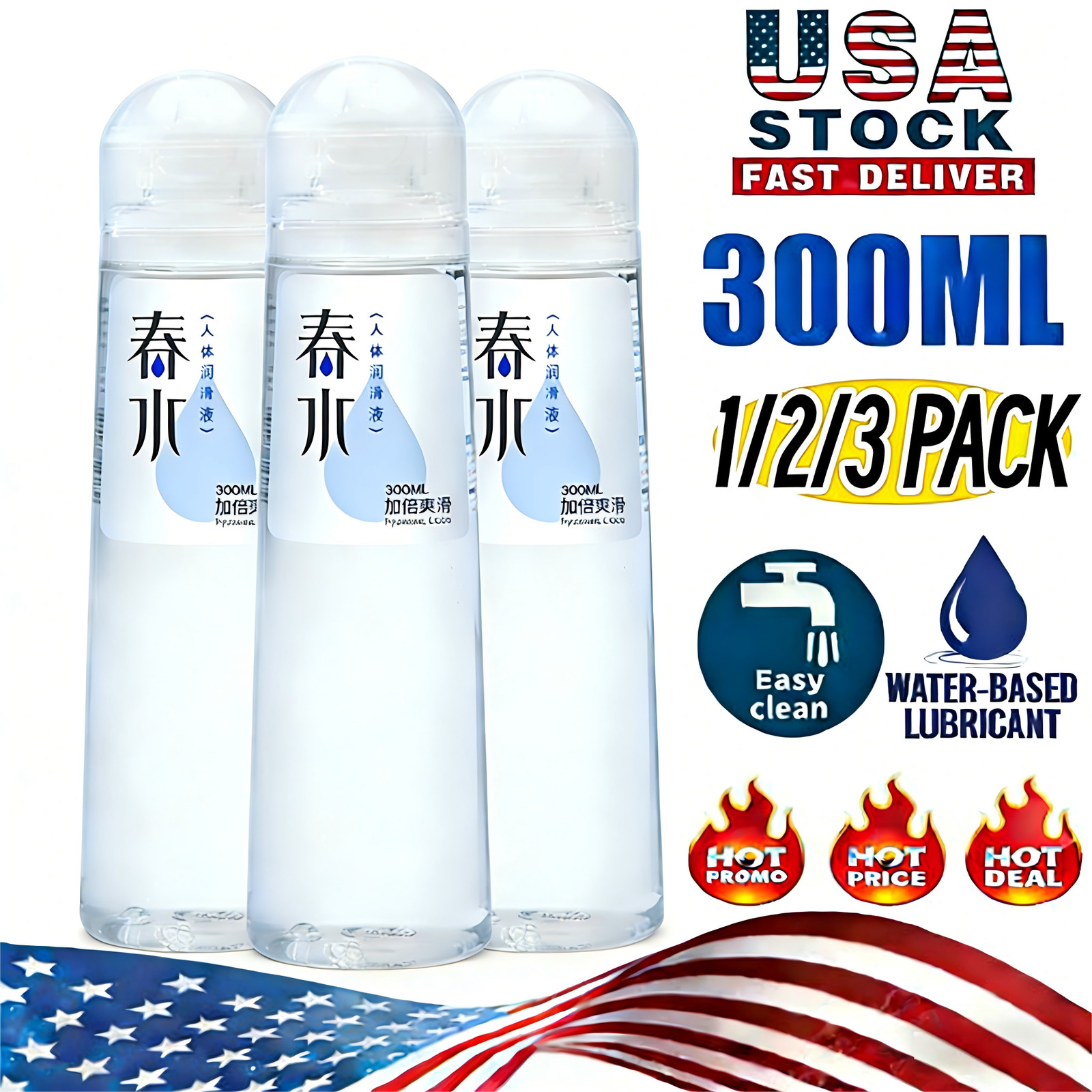 10OZ Sex-Lube Personal Premium Water Based Lubricant Long Lasting Natural-Feel