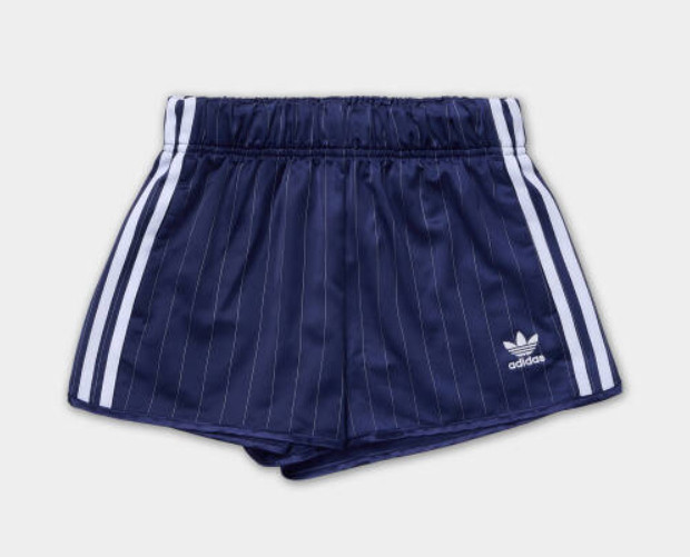 adidas Originals Pinstripe Satin Shorts KC4235 – Dark Blue
