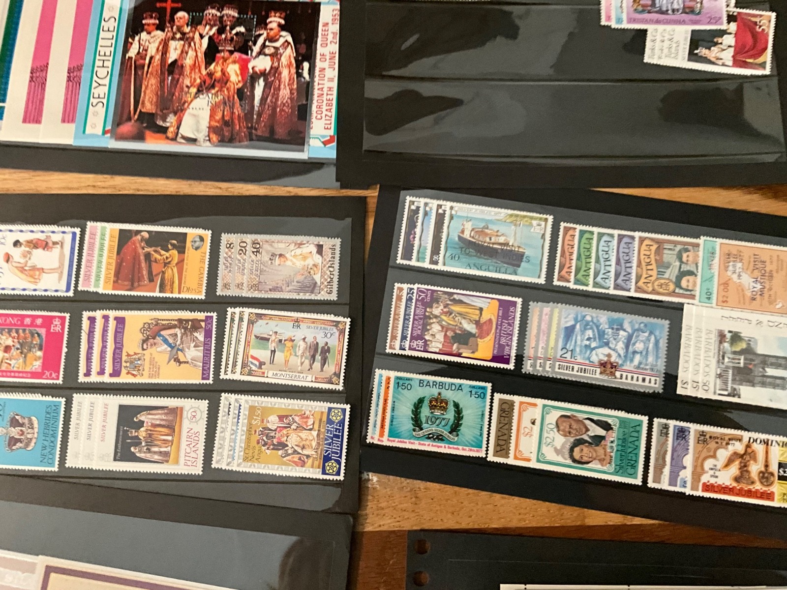 BRITISH COMMONWEALTH royalty huge lot MNH sets and sheets 30cards z