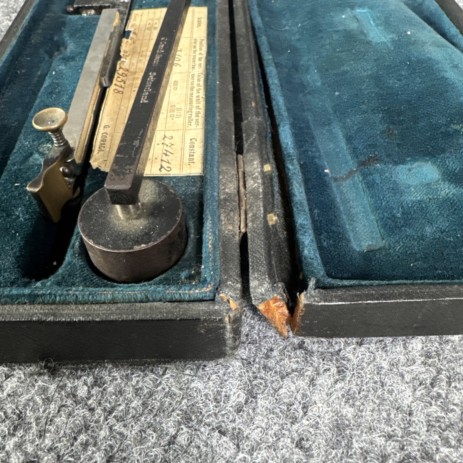 1922 G. Coradi Zurich Switzerland Compensating Polar Planimeter Dietzgen # 29518