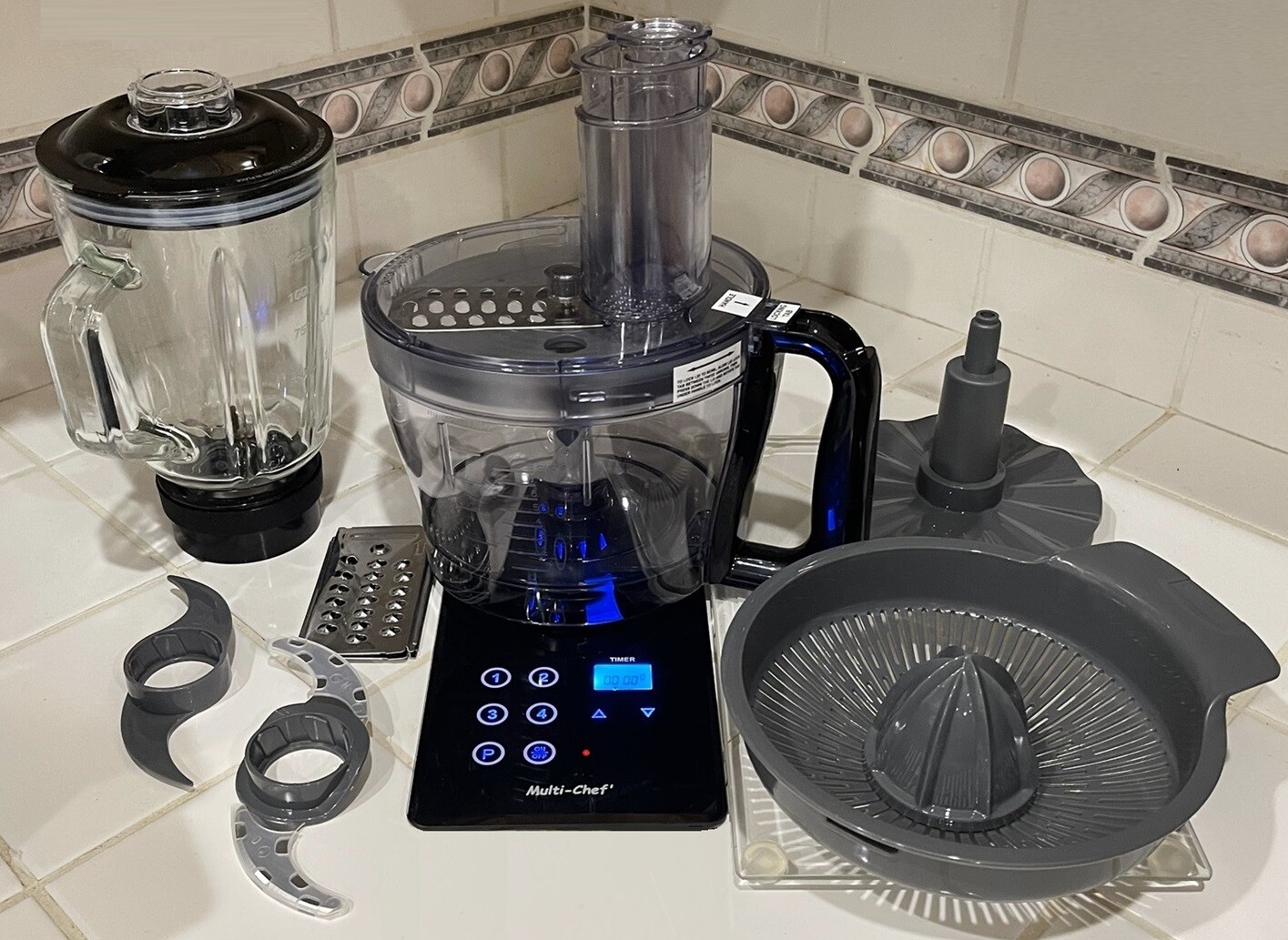 In Counter Blender & Food Processor (Nutone Food Center) w 1000W Drop-in Motor