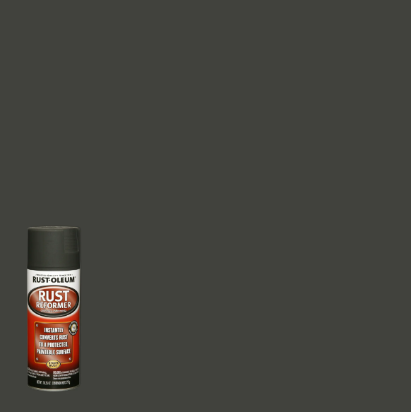 Rust-Oleum Stops Rust Converter Rust Reformer Spray Flat Black Finish 10.25 oz