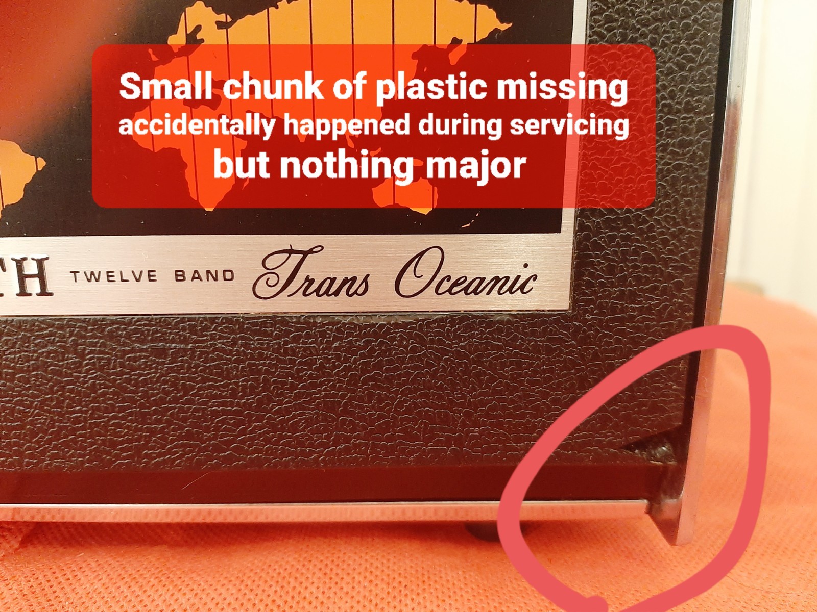 Fully Serviced-Washed+New Lamps-ZENITH ROYAL R7000-2 7000 AM/FM Shortwave Radio