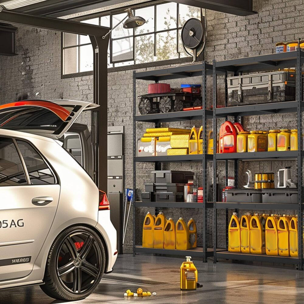 WORKPRO 5Tier Steel Shelving Storage Unit 35-3/10"x17-1/2"x 72" Heavy Duty Shelf