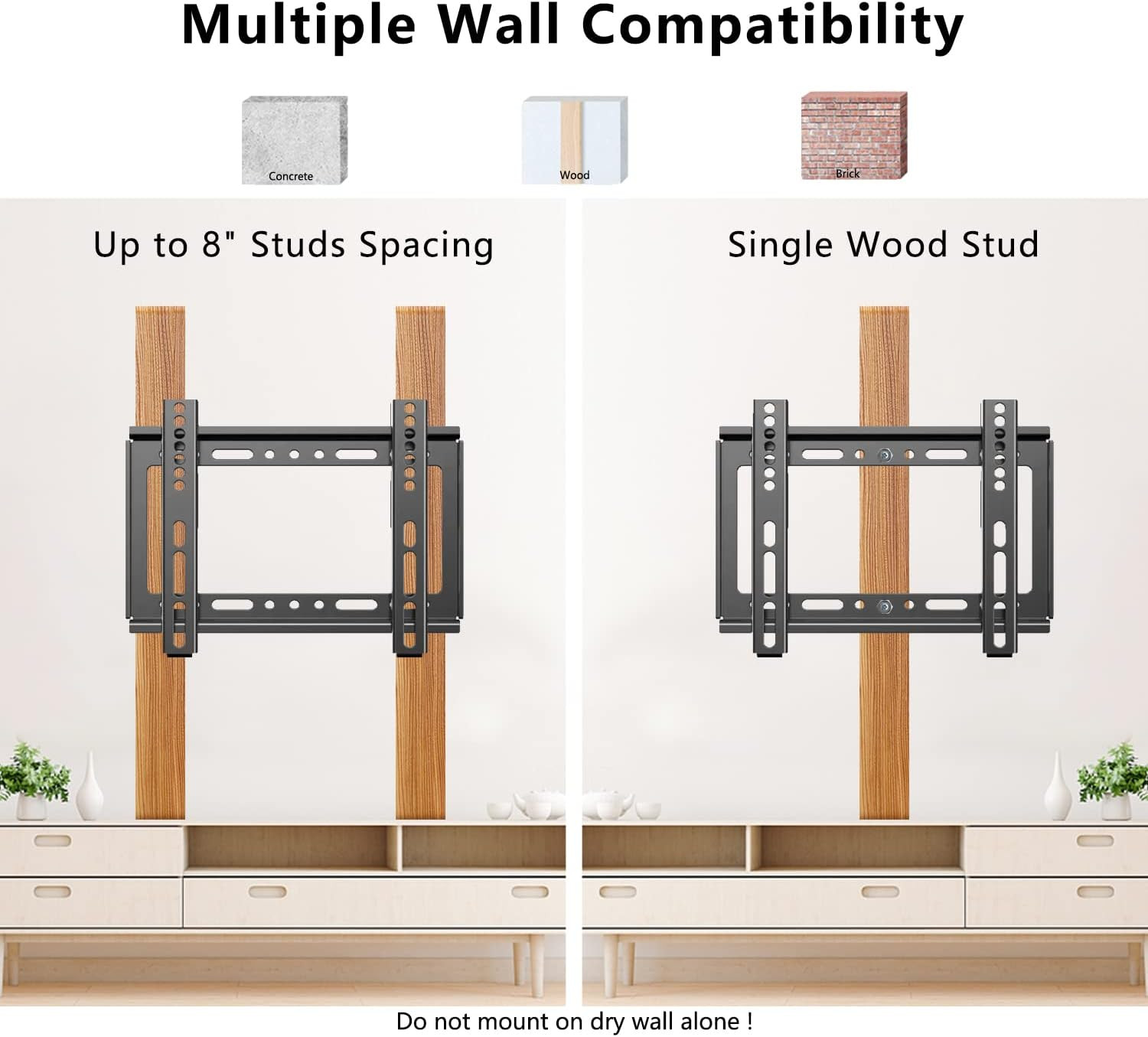 Montaje De Pared para 14" -43" Tv Soporte Base Para Televisor LED Lcd plasma New