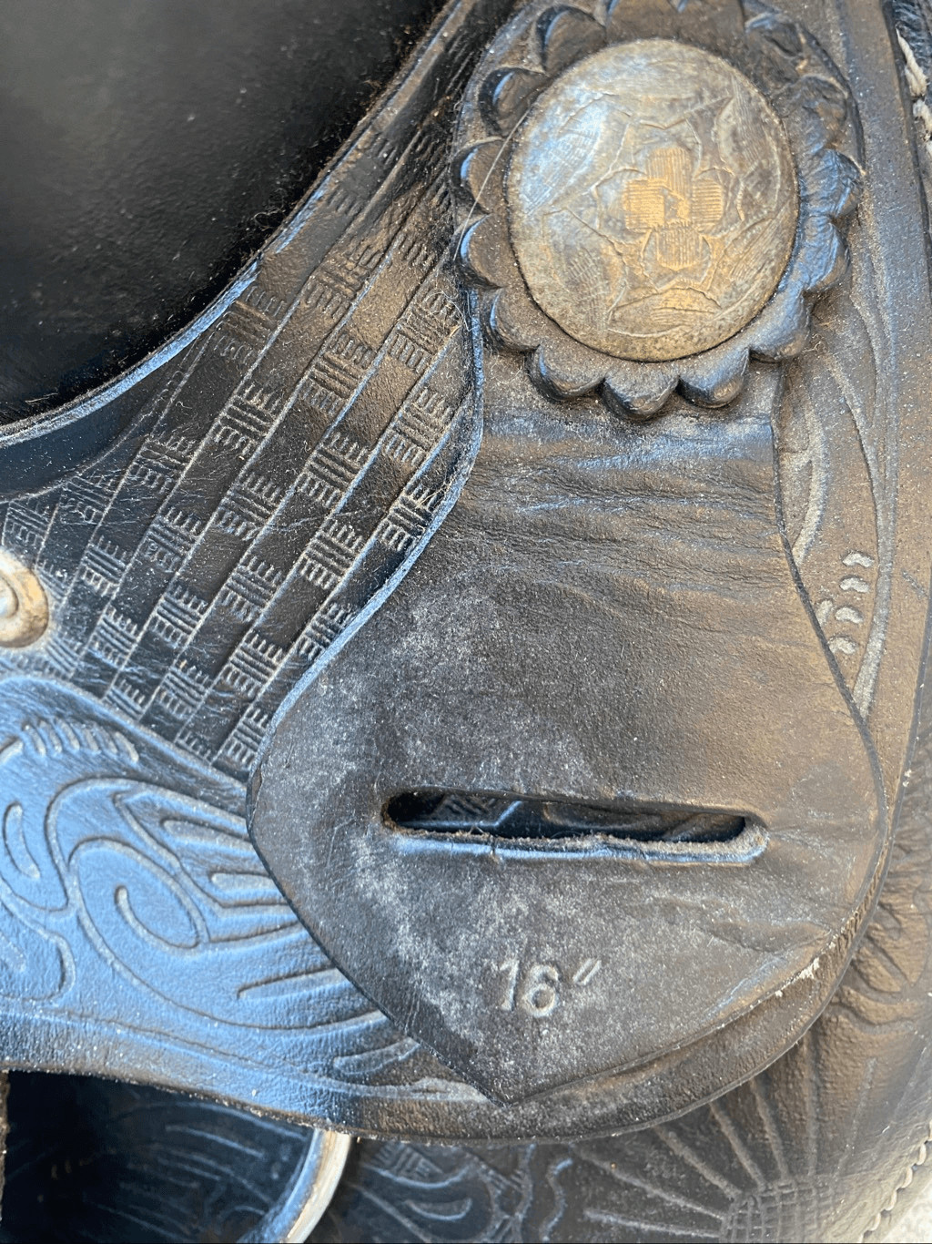 Vintage B Bar B Saddlery Western Horse 16” Saddle Black