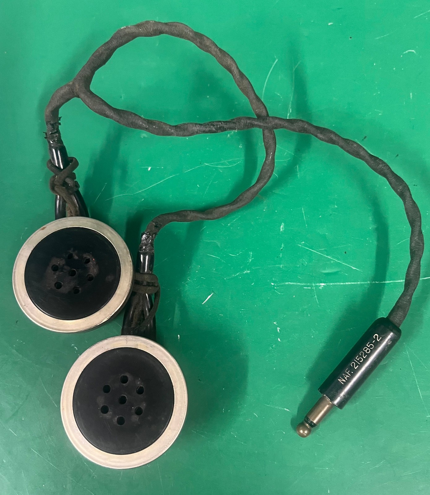 US NAVY FLYING HELMET RECEIVER SET ANB-H-1A