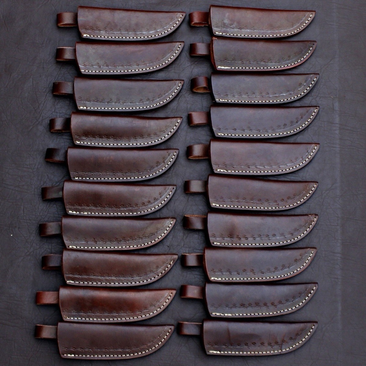 Lot of 20 Handmade Damascus Steel Full Tang Skinner Hunting Knives – Mix Handles