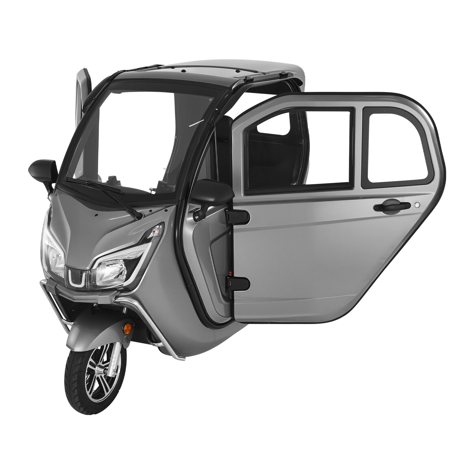 Uimoso 3-Wheel Enclosed Mobility Scooter for Seniors, 650lbs, 3-Passenger
