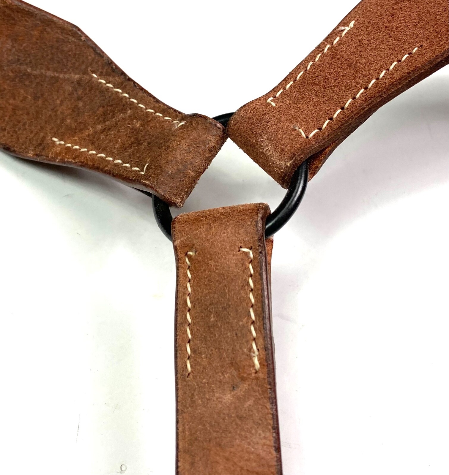WWI GERMAN IMPERIAL ARMY M1907 LEATHER EQUIPMENT Y-STRAPS-ROUGHSIDE