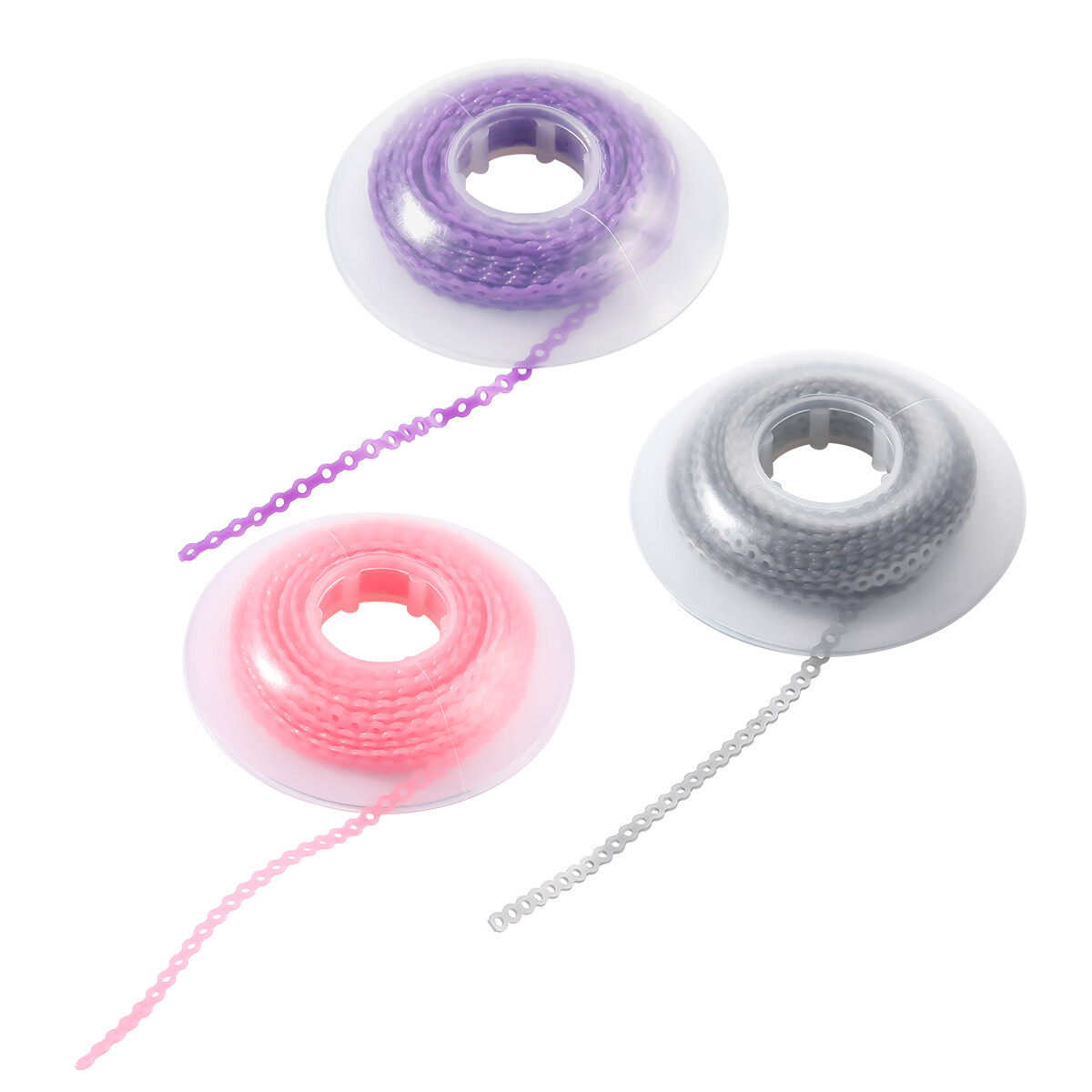 Dental Ortho Elastic Rubber Bands Braces Power Chain Long/Short /Close Cadena de