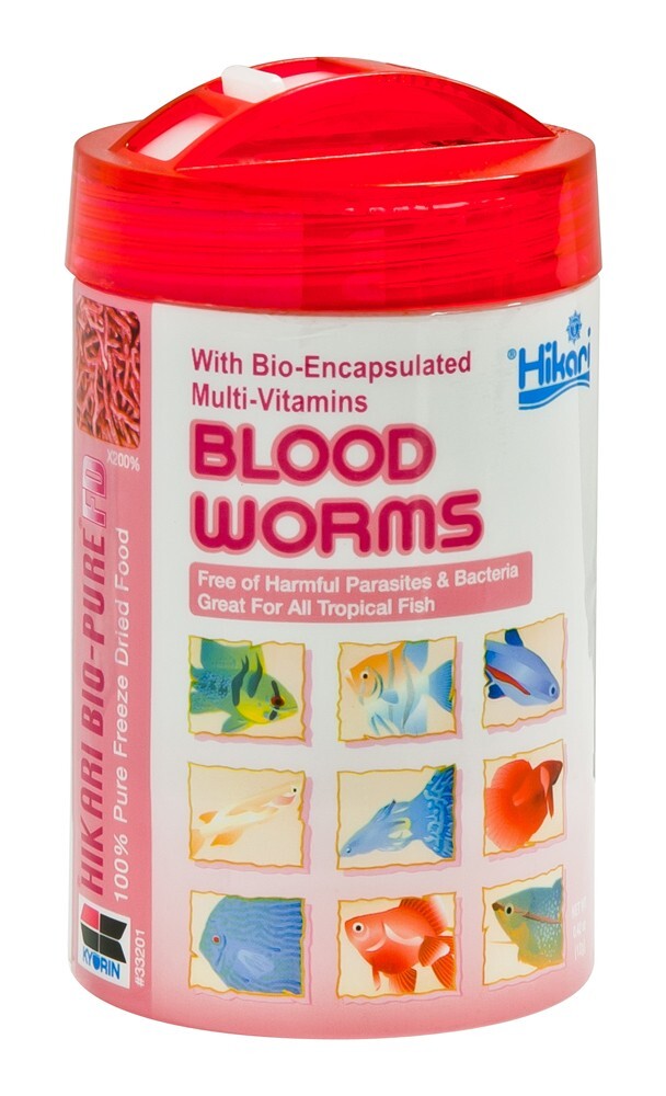 Hikari Freeze Dried Bloodworms Select Size:: .42 oz.