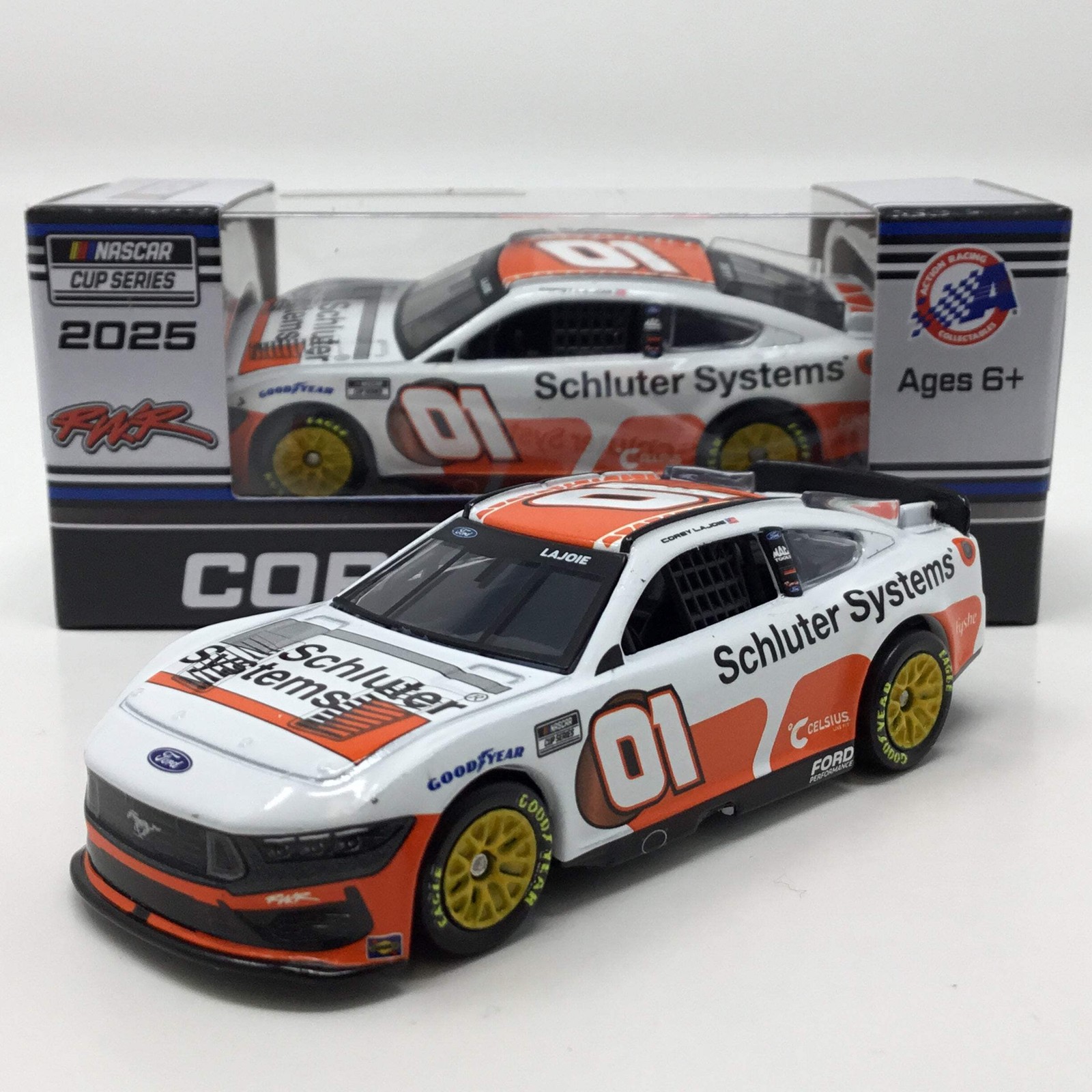 Corey Lajoie 2025 Schluter Systems White 1:64 Diecast