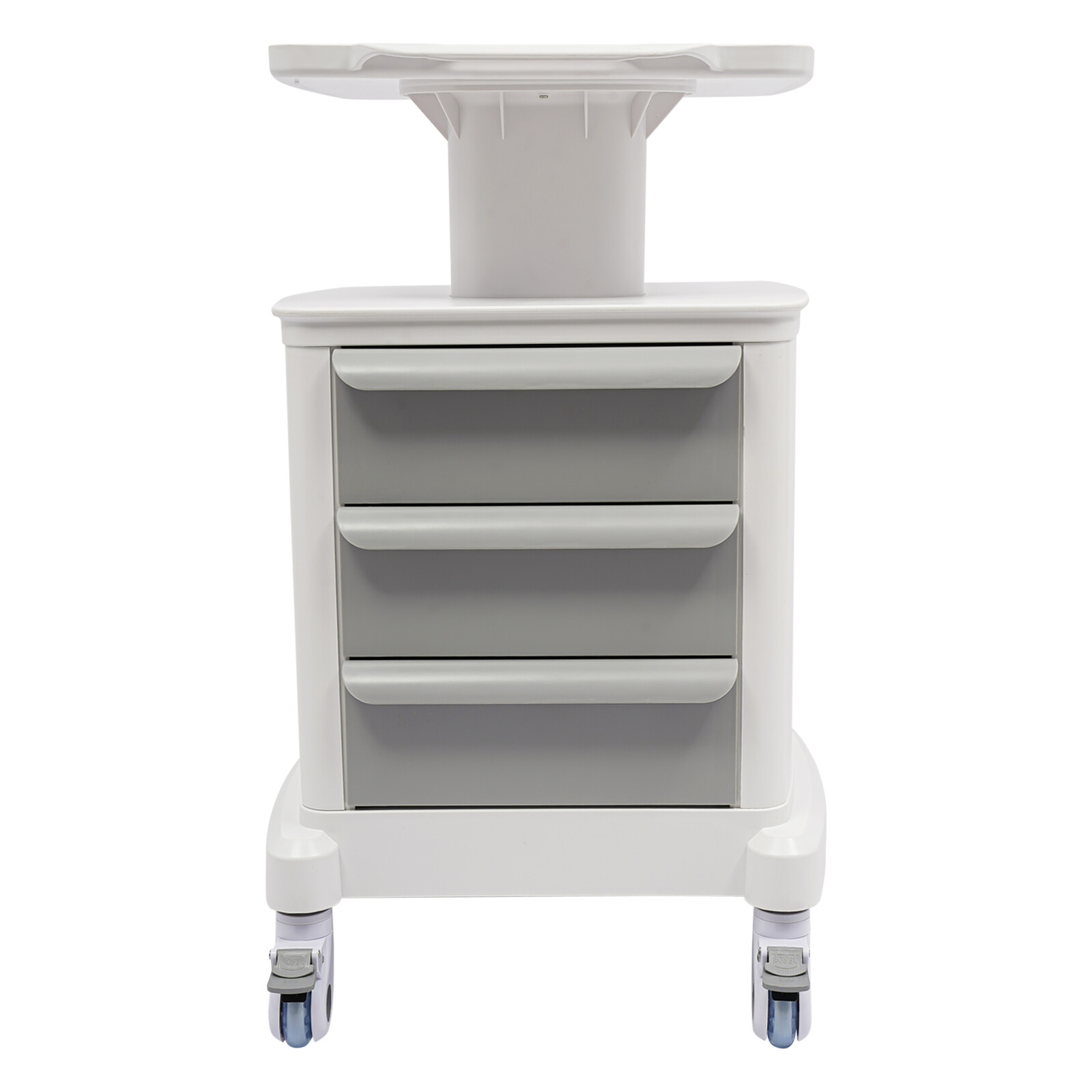 Dental Medical Mobile Cart Instrument Trolley 3 Drawers with Power Socket