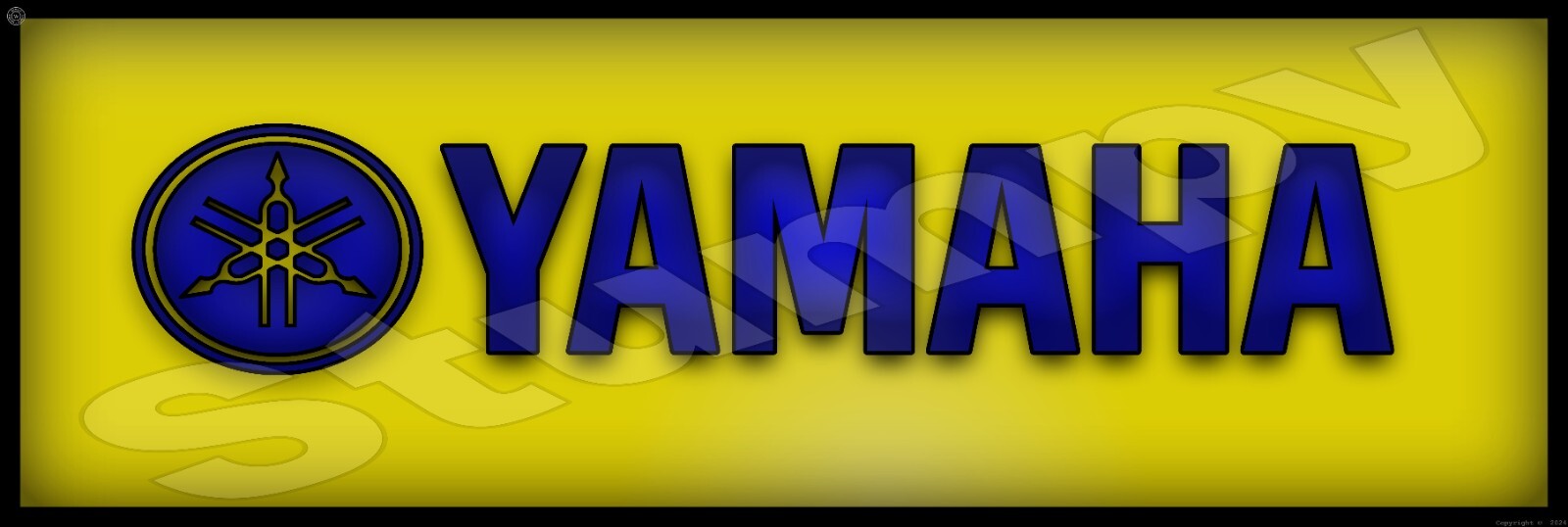 Yamaha Metal Sign 6" x 18" or 8" x 24"