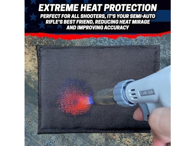 Suppressor/Silencer Cover BLACK 7 inch Non-Slip MAD USA Made