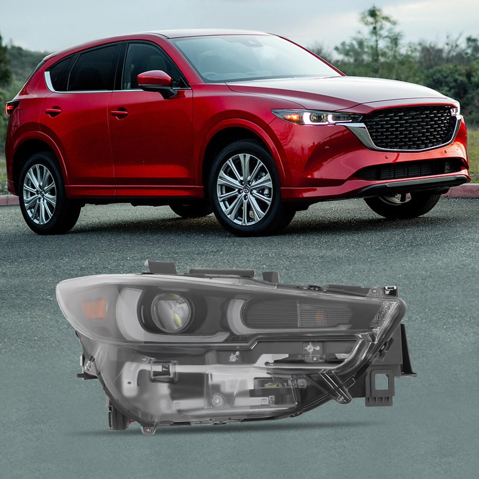 11.02lbs For 2022-2023 Mazda Cx-5 W/factory Led Models Only Side Right Headlamp