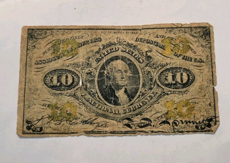 1863 US 10 Cents "Fractional Currency" 3rd series - FR 1265