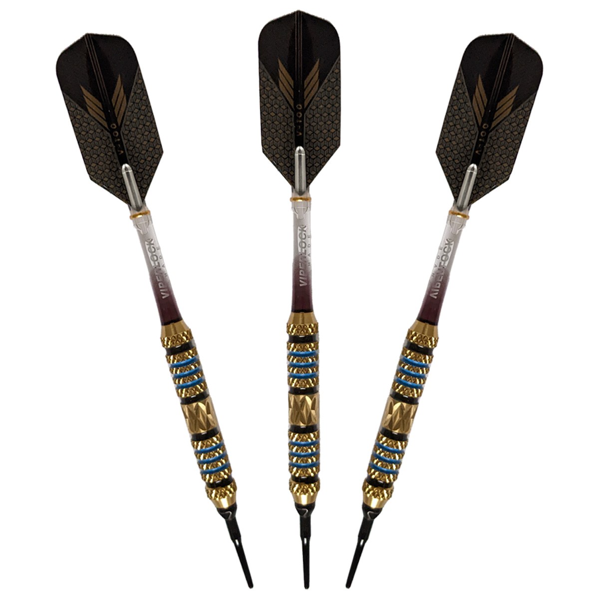 Viper Wizard Soft Tip Darts - Dartboard Game Accessory - Blue/Black - 18 Grams