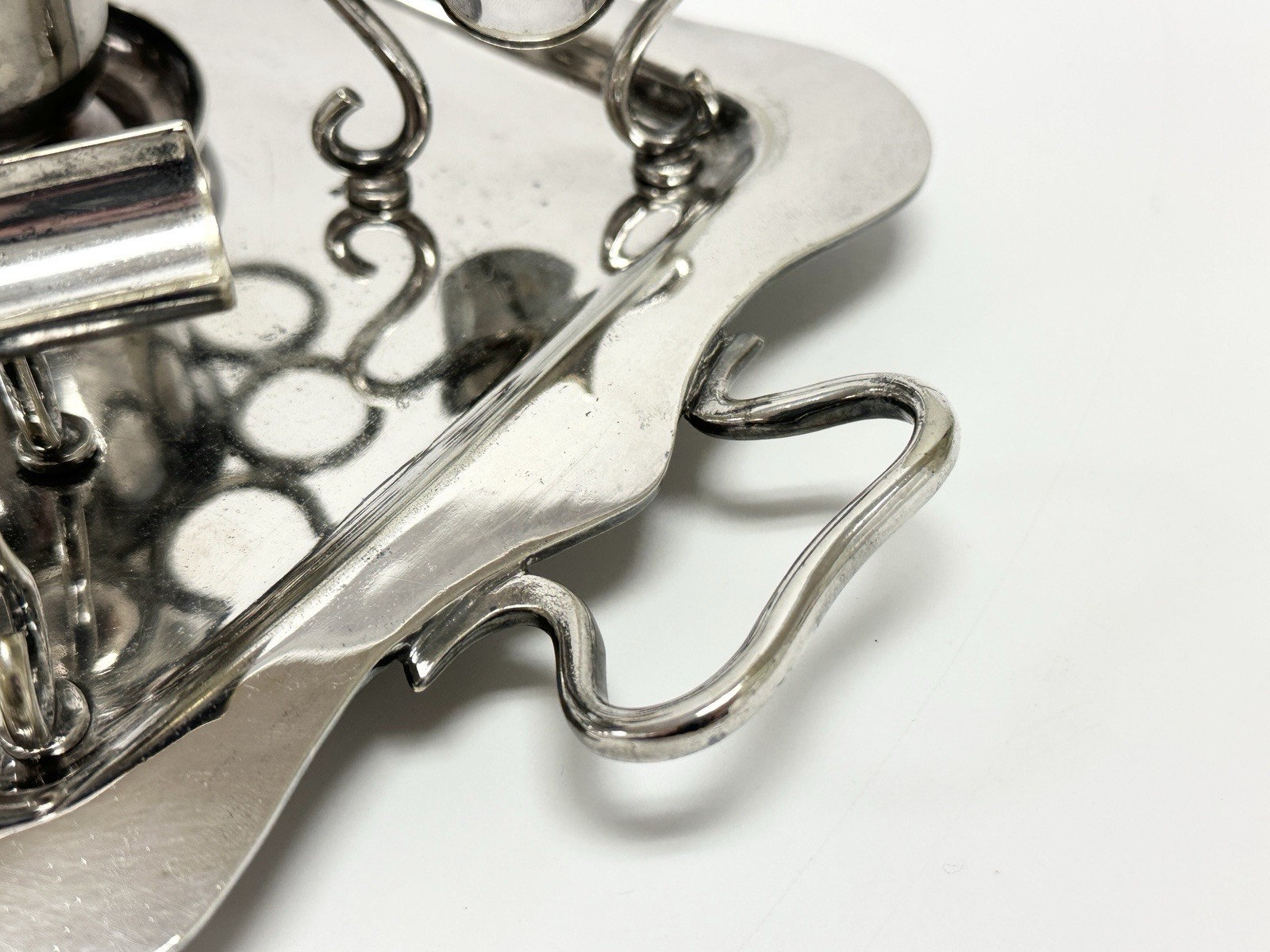 Antique English William Hutton & Sons Silver Plated Cigar Server Ca. 1880