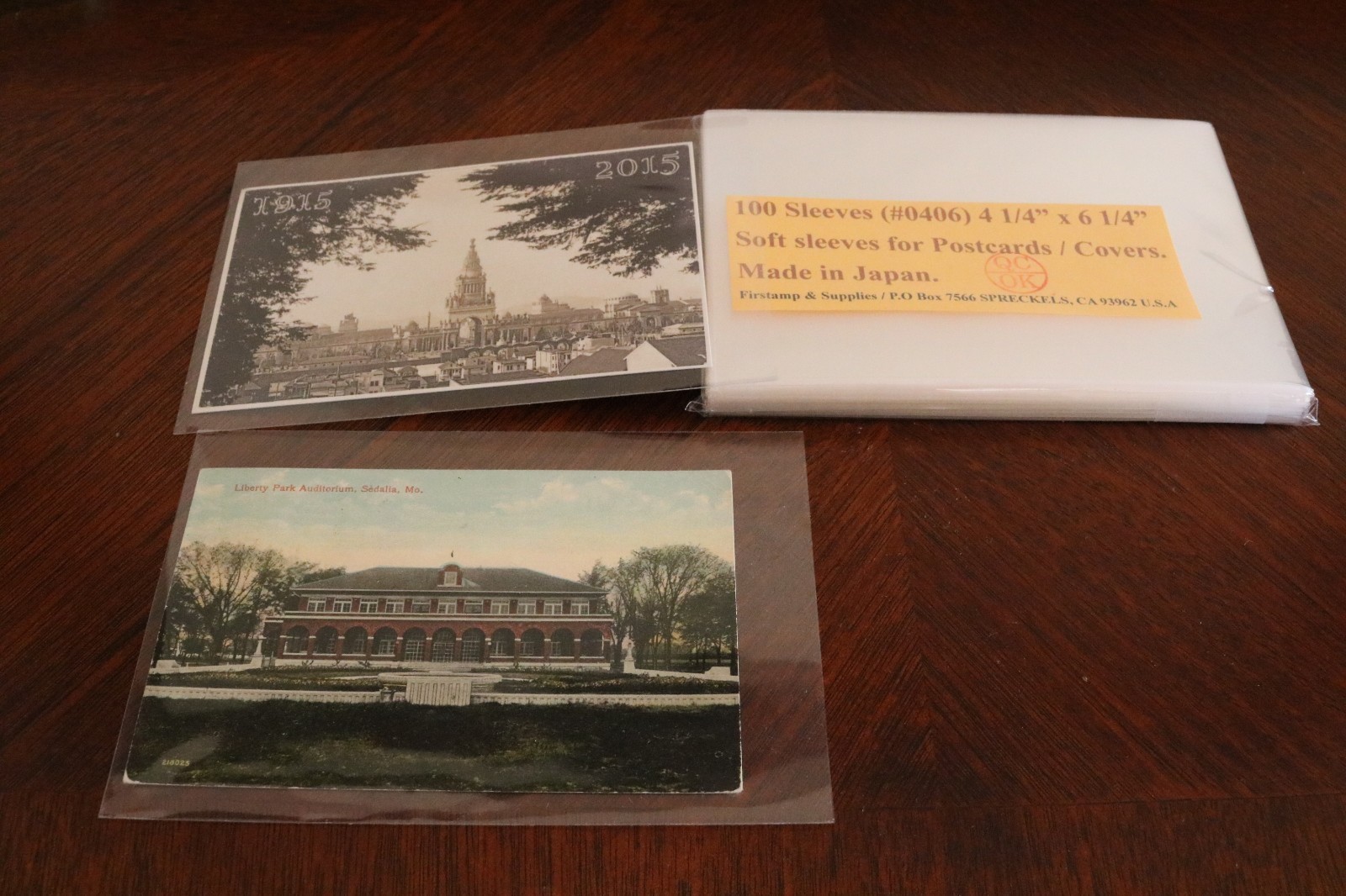 500 Sleeves for Postcards / Covers size 4 1/4" x 6 1/4" = 2.5 Mil / PVC Free..