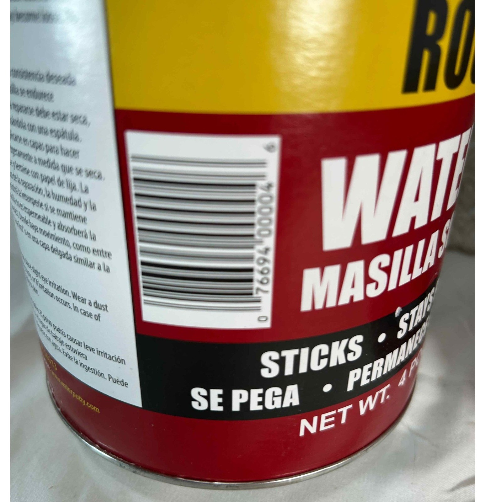 Pack of 2 Durham's Rock Hard Water Putty 4 lb Can Repair Material Woodworking